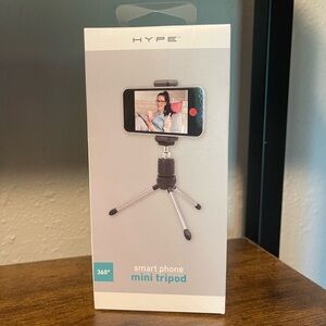 Hype Black and Silver Smartphone Tripod